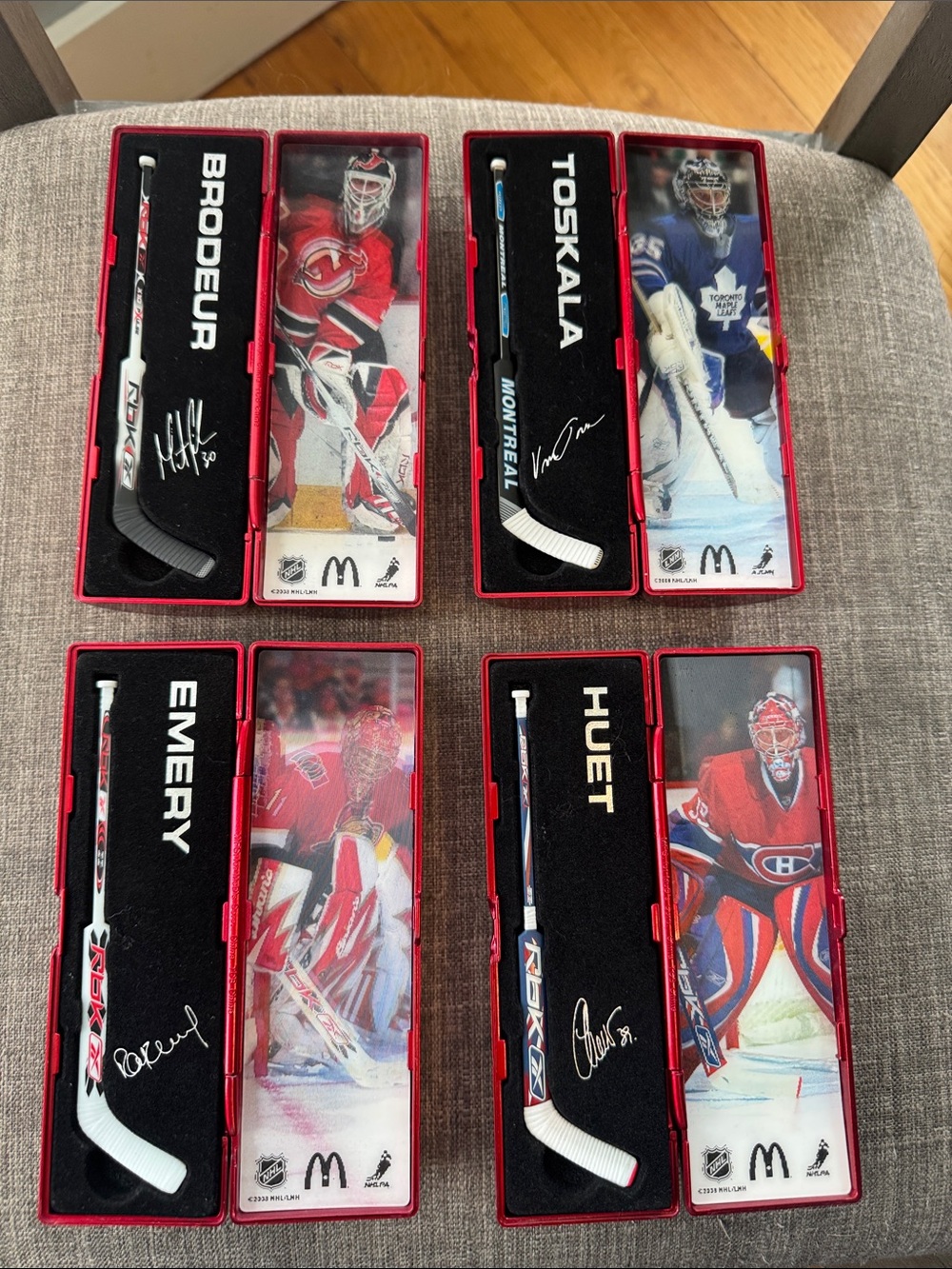 2008 McDonald’s NHL Hockey Star Sticks Set of 4